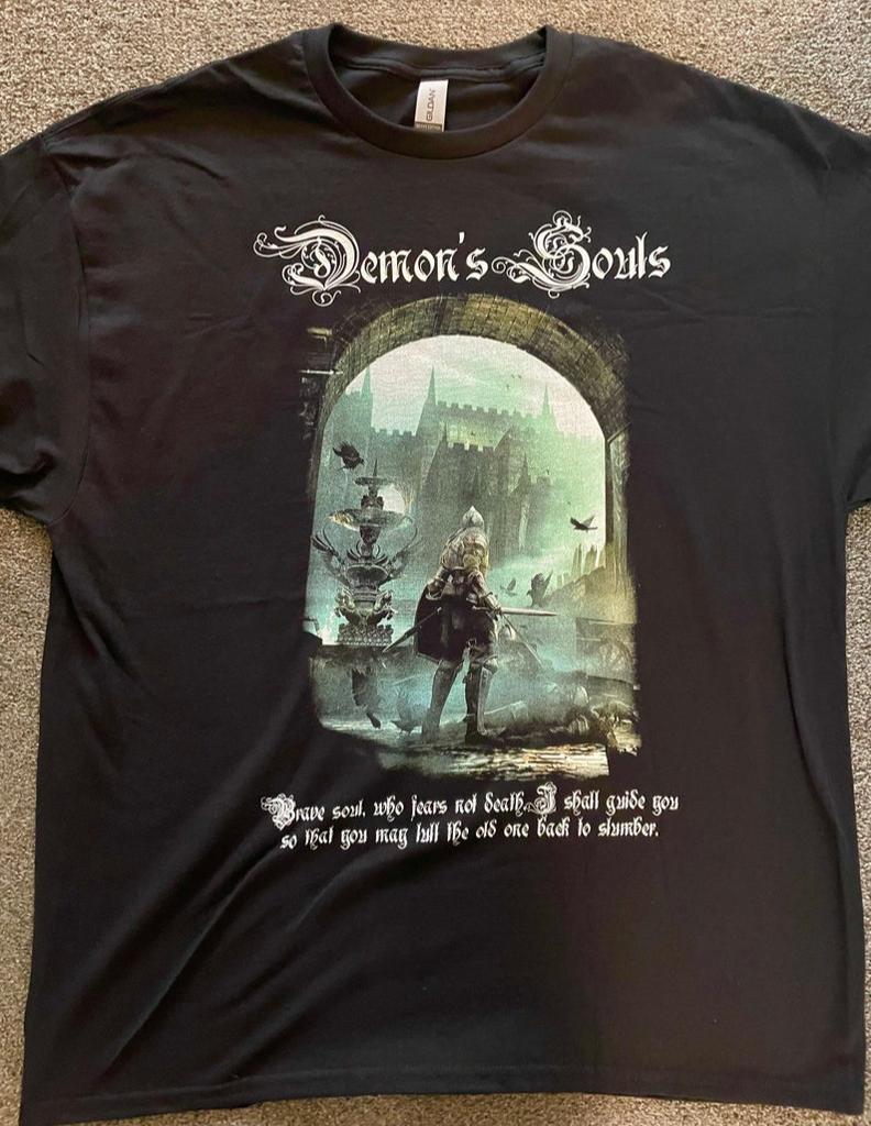Demon’s Souls Video Game Graphic T-Shirt Soulsborne Gamer Tee S-5XL
