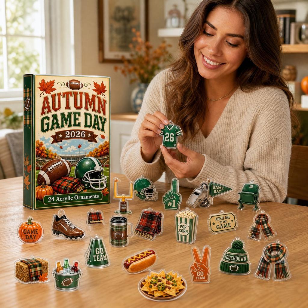 2D Advent Calendar - Christmas Countdown Gift Box for Kids and Adults