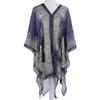 Elegant 2018 Women Chiffon Blouse Coat With Boho Floral Design For Beach Cover Up