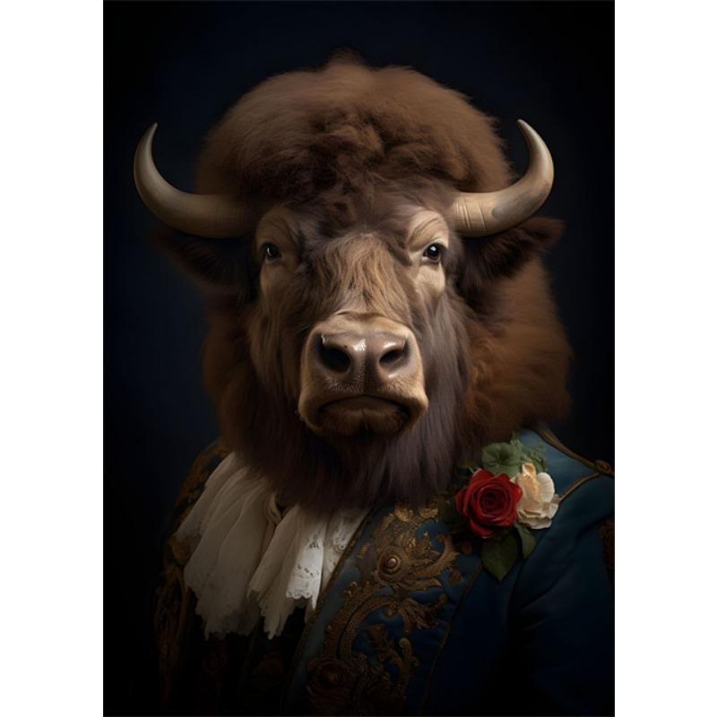 Aristocrat Tiere Porträt Poster und Drucke Vintage Kunst Leinwand Malerei Wand Kunst Bilder für Wohnzimmer Wohnkultur