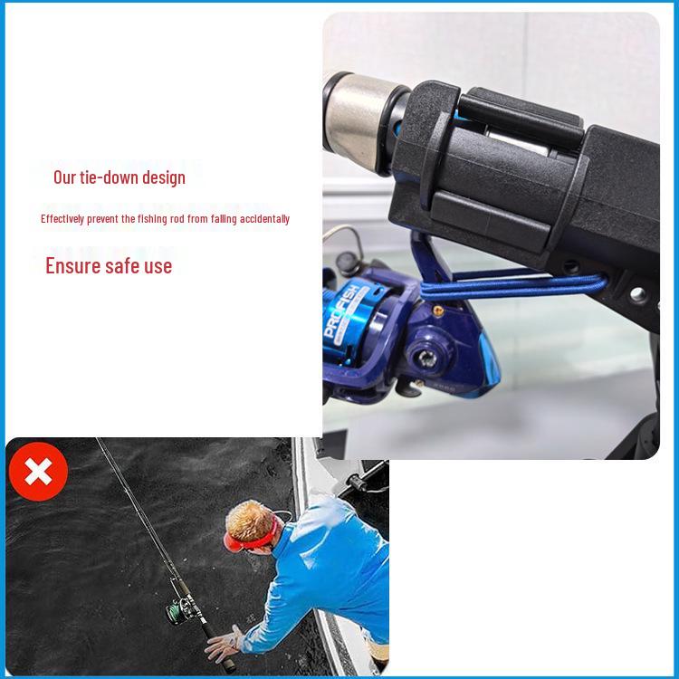Inflatable Boat Kayak Fishing Rod Holder with Fixed Base, Marine Fishing Gear Accessories