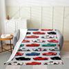 Cartoon Car Flannel Fleece Throw Blanket,Sports Car All Season Bed Blanket Fuzzy Blanket For Bed Sofa Couch,Red Race Sports Car