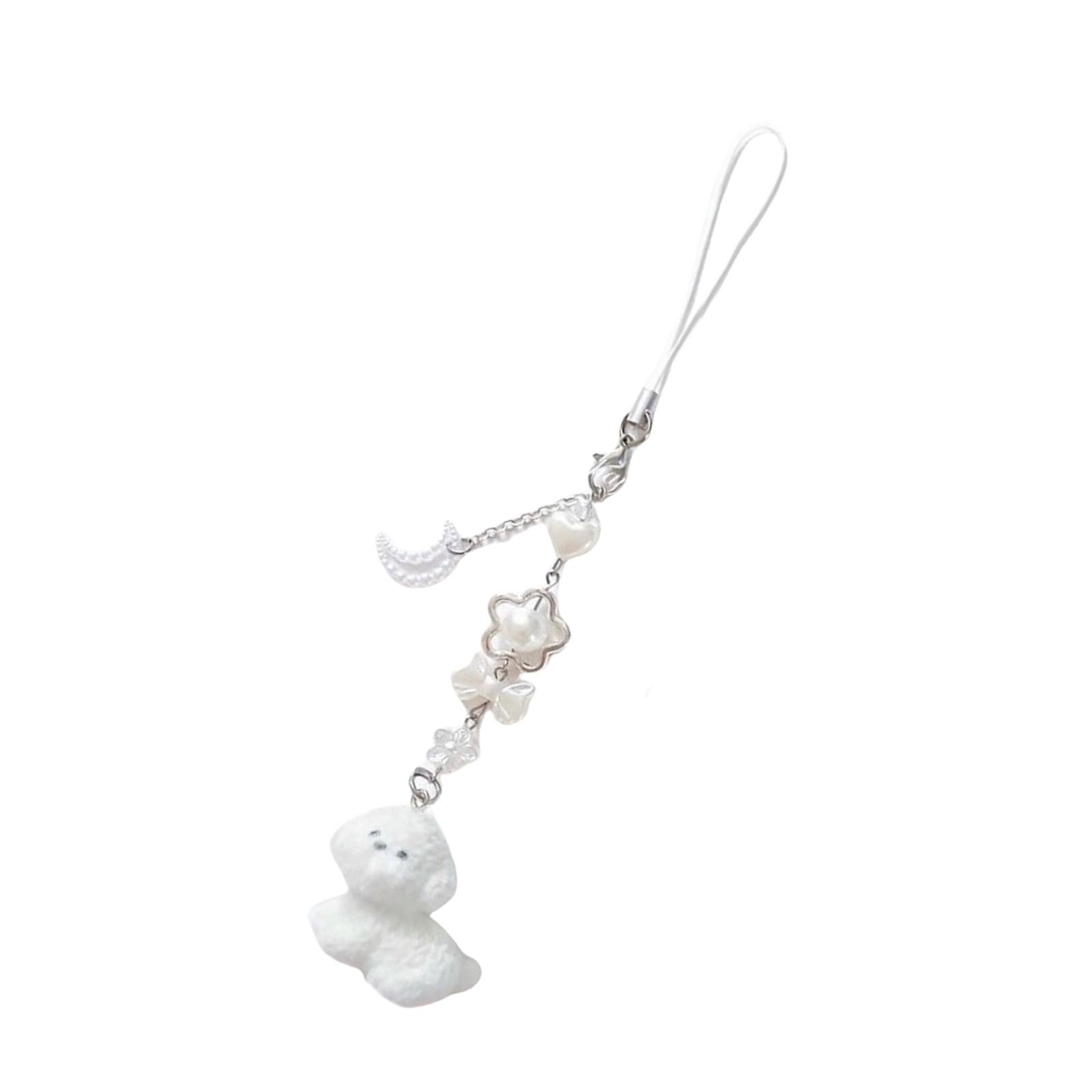 

Флокированный кулон-брелок в виде собаки, красочный брелок с бусинами, брелок ручной работы, стильный аксессуар для сумки и телефонов T1