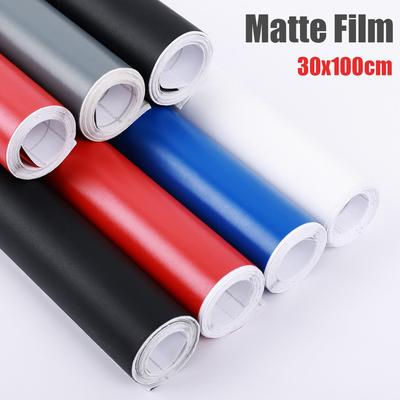 Auto Čierna Matná Vinylová Fólia Samolepky na Dekoráciu Karosérie Auta DIY Samolepiace Ochranné Obalové Fólie Koža na Konzolu Auta