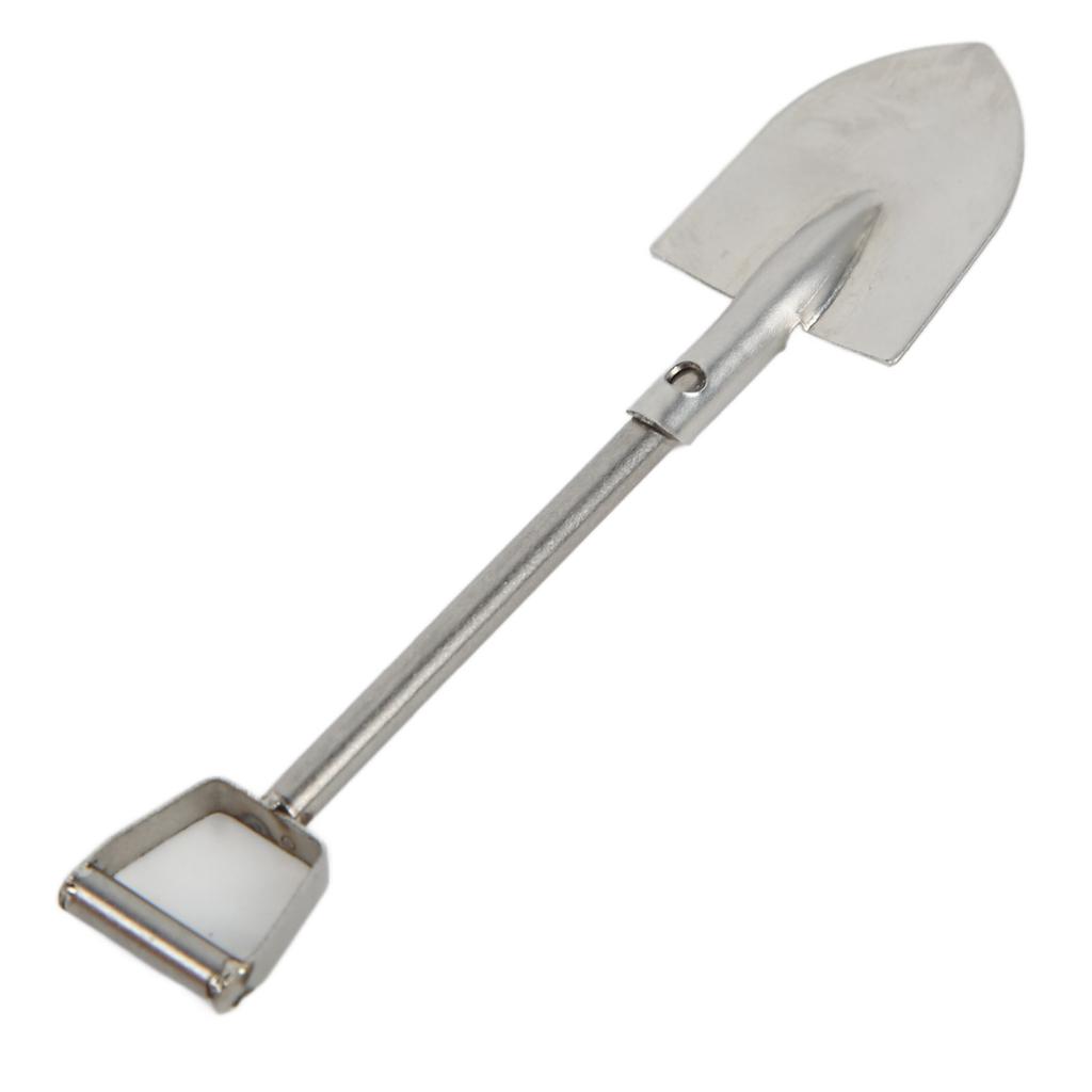 RC Car Shovel Highly Simulated Exquisite Workmanship Lightweight Portable Simulation Metal Shovel