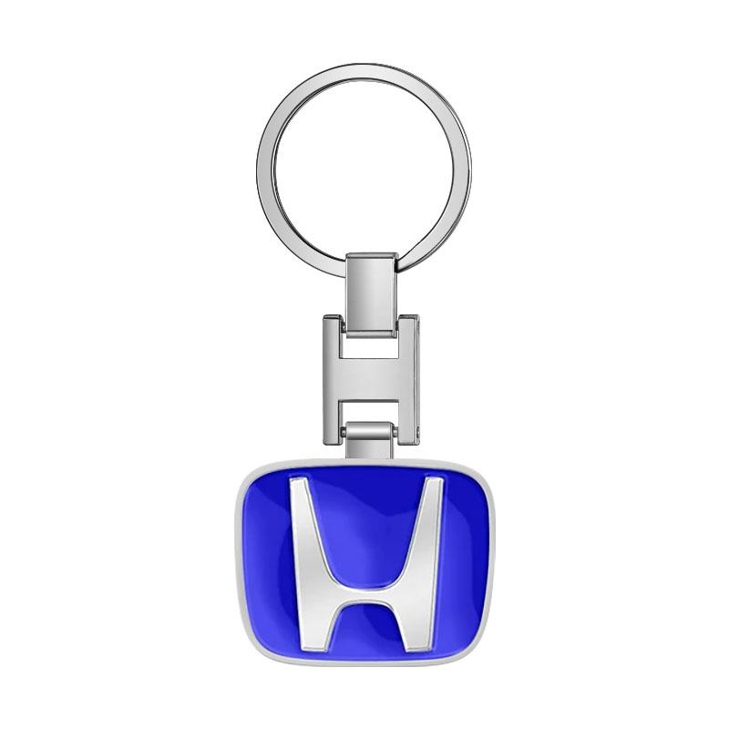 Car Keychain Car Emblem Gift with Key Ring Auto Accessories for Honda Mugen Power TypeR Jazz City Civic Inspire Accord FIT HRV CRV Odyssey Jade