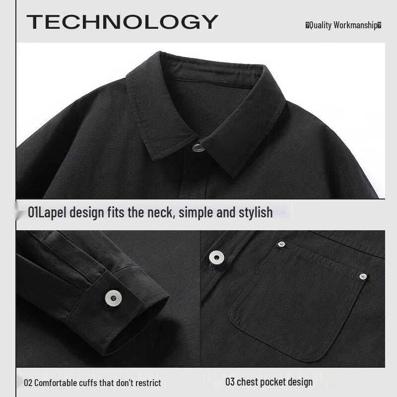 JEEP Men's American Style Cotton Overshirt