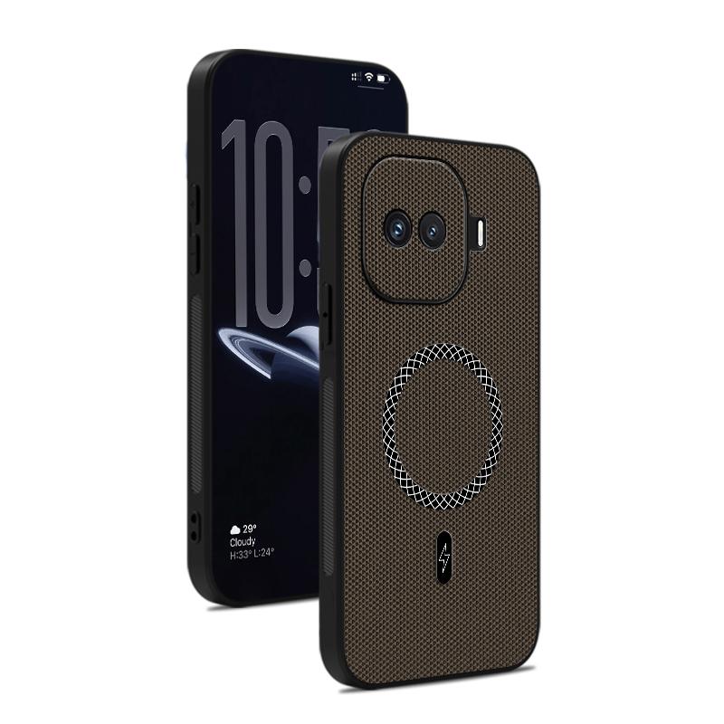 For Vivo IQOO 15R Premium Shockproof Magnetic Phone Case For Vivo IQOO 15R Leather Texture Pattern Anti-Fingerprint Cover Shell