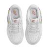 Nike Force 1 Low LV8 EasyOn PS Rainbow Lace Swoosh Kids Sneakers White Terra-Blush Vapor-Green FN4890-100