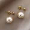 1 Paar Piercing helle Farbe Frauen Ohrringe einfache Faux Perle Anhänger