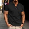 Cozy Up Men's Short Sleeve Polo Shirts Quarter-Zip Casual Slim Fit Mock Neck Basic Designed Shirts