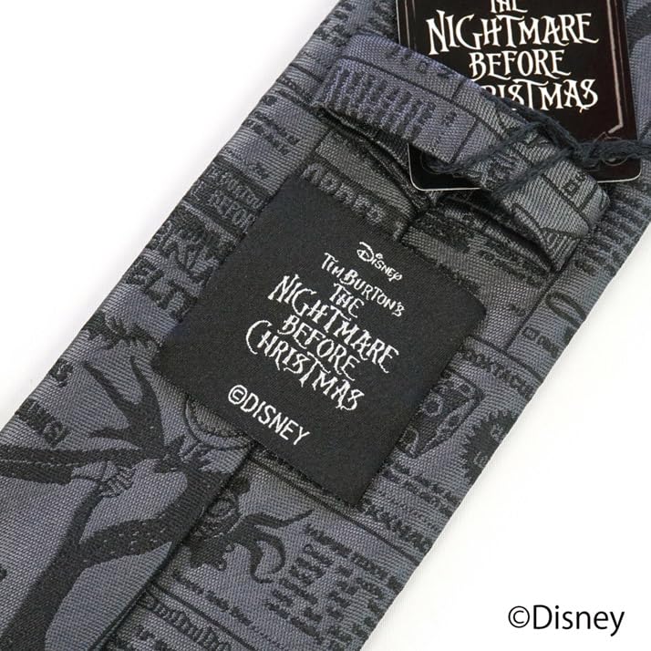 Disney Necktie (The Nightmare Before Christmas Killer Duck Print) DNDW0941P Gray