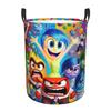 Film Inside Out Anime Laundry Hamper Large Clothes Storage Basket Kawaii Cartoon Toys Bin Organizer for Nursery