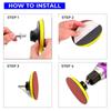 BHBL 30-Piece Drill Bit Sanding Attachment Sandpaper 60/80/100 and 5 Inch Back Pad Set, Electric Shackle Disc, with Pad