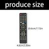 LCD TV Remote Replacement Responsive Button Comfortable Grip Plug and Play Functionality ABS Texture for Select Models