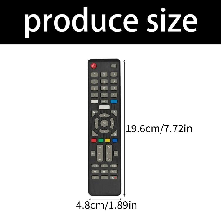 LCD TV Remote Replacement Responsive Button Comfortable Grip Plug and Play Functionality ABS Texture for Select Models