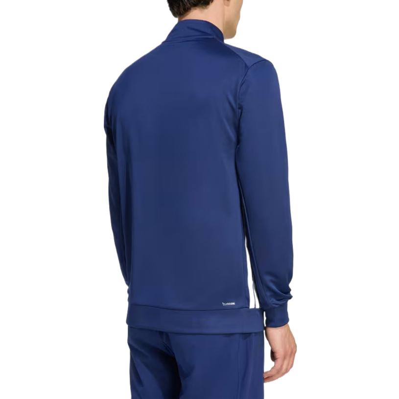 Adidas Essentials Climacool Moisture-Wicking Comfortable Striped Knit Sports Jacket Men Jackets KC8151