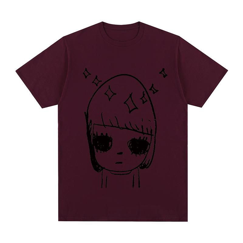 Yoshitomo Nara Stars Vintage Tshirt Lonely Funny Cute Japanese Art Party Aesthetic Cotton Unisex T Shirt New Tee Tshirt Unisex Tops