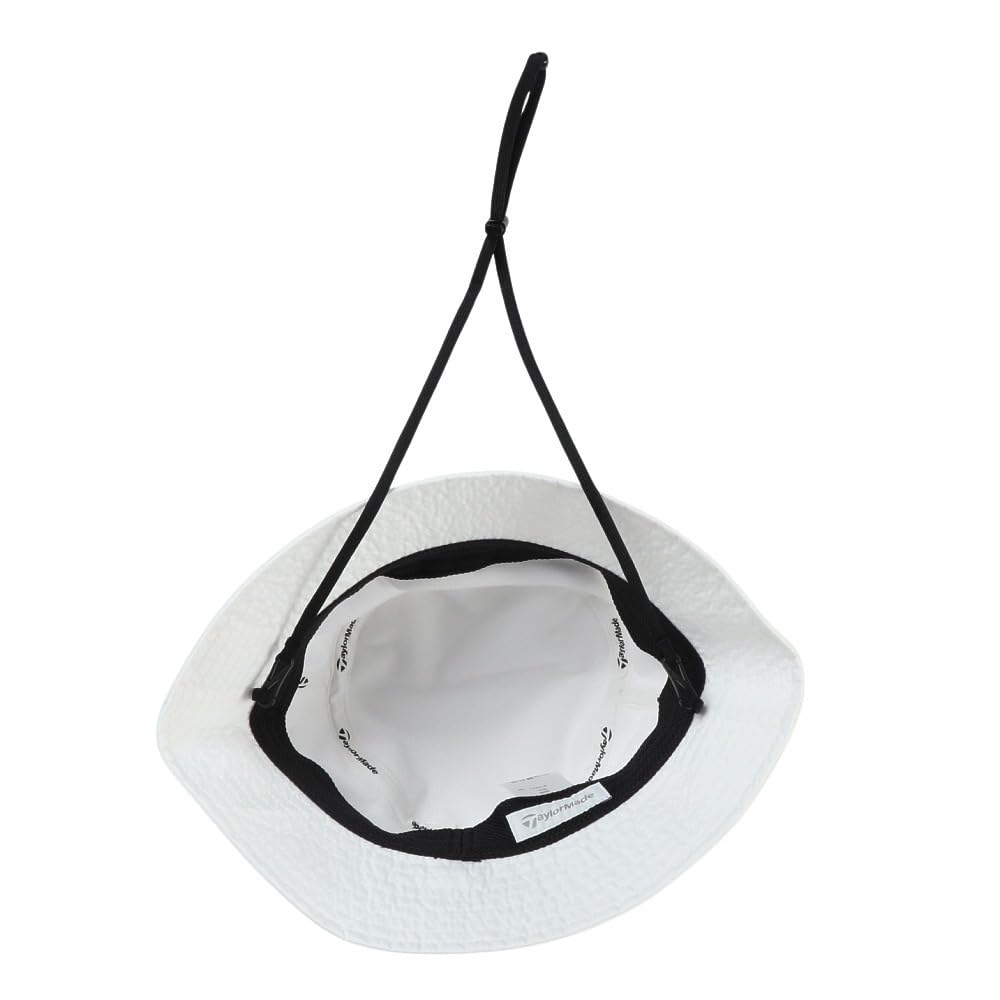 TaylorMade Men's Medium Bucket Hat, White, Size 57-59cm (20.6-22.2 Inches), UN286 (FW 24)