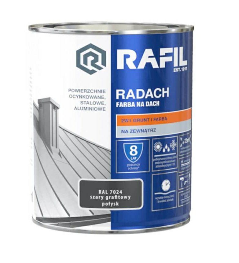 Rafil Radach Paint For Roof Grey Graphite Gloss 0.75L