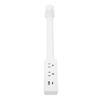 Outlet Extender Stick with 2 AC Outlets USB A Type C Ports 90 Degree Rotating Extendable 17 27in for Nightstands Sofa