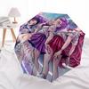 1 Stück Outdoor-Regenschirm mit Anime-Charakteren - Automatisches Öffnen/Schließen, Tragbares 3-fach faltbares Design, 8-Speichen-Eisenrahmen - Perfektes Geschenk für Fans, Reise