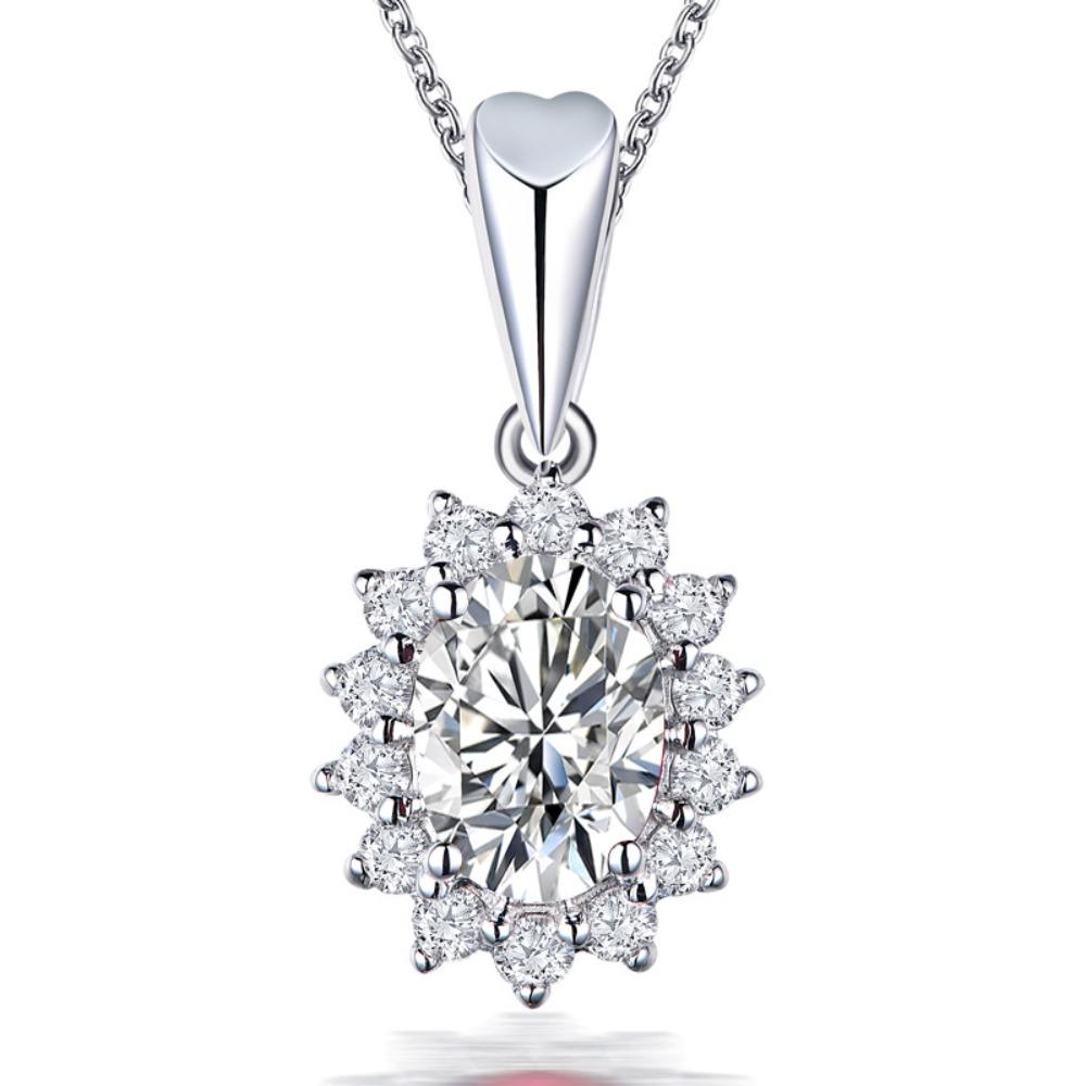 Fashionable Ruby Necklace for Women Princess Wedding Pendant Elegant Collarbone Chain