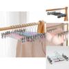 Standard Wardrobe Pants Hanger With Non Slip Stainless Steel Clips For Home Storage And Organization