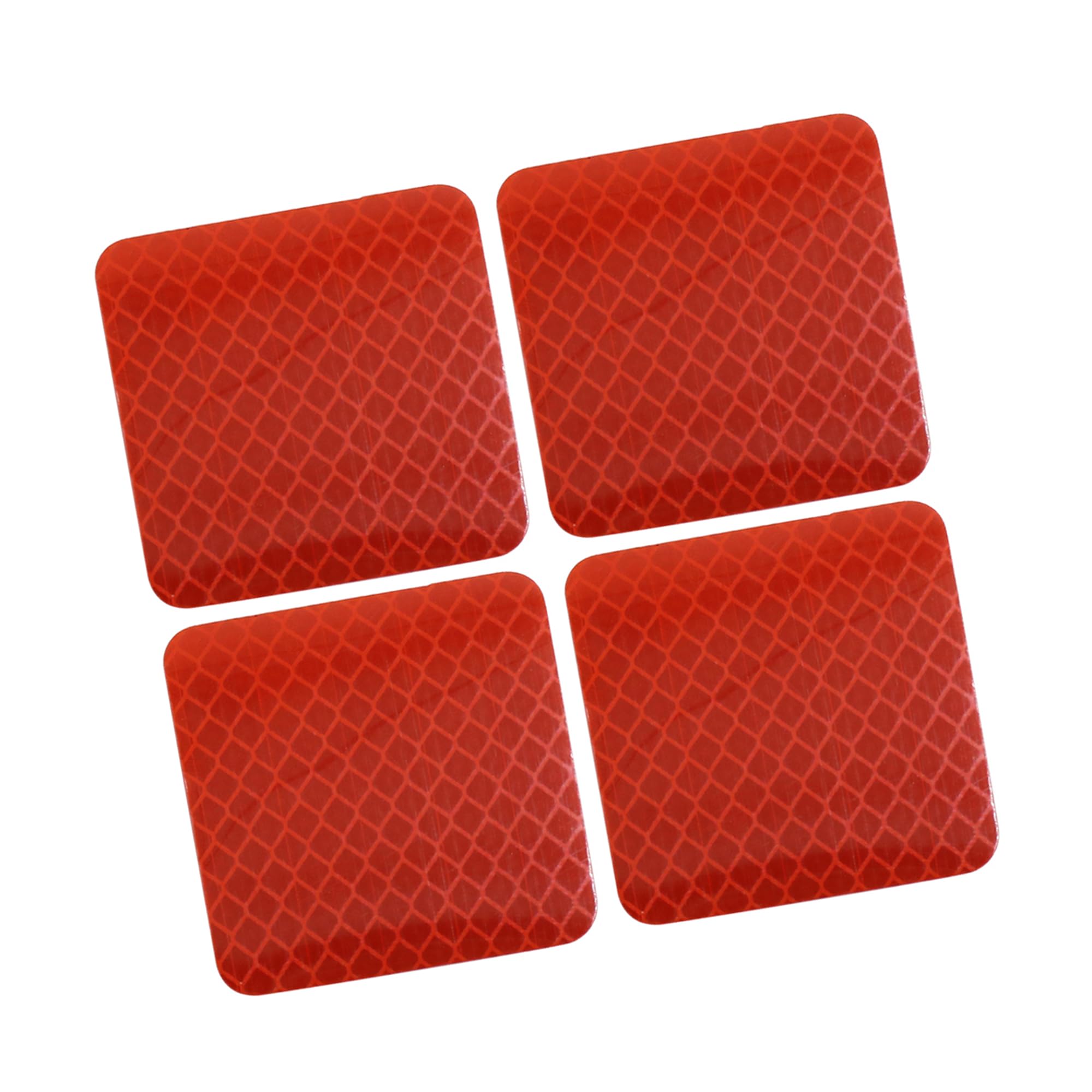 

Автомобильная наклейка ABSOPRO 5 x 5 см Светоотражающая предупредительная лента безопасности Светоотражающая наклейка Красная (Набор из 4) красный