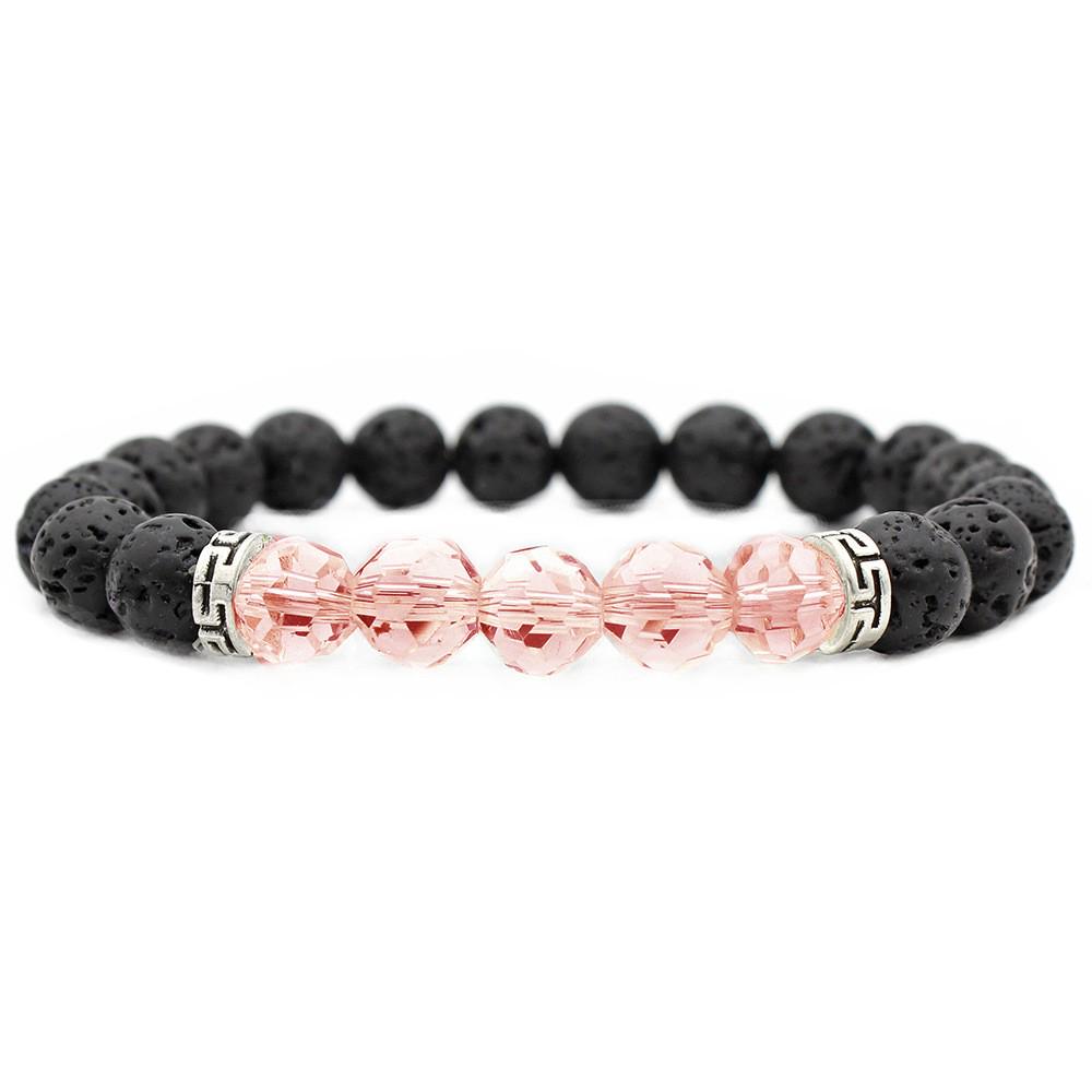 

1 шт. Мужской Женский 8мм Браслет из эластичного натурального камня агата с бусинами чакры I