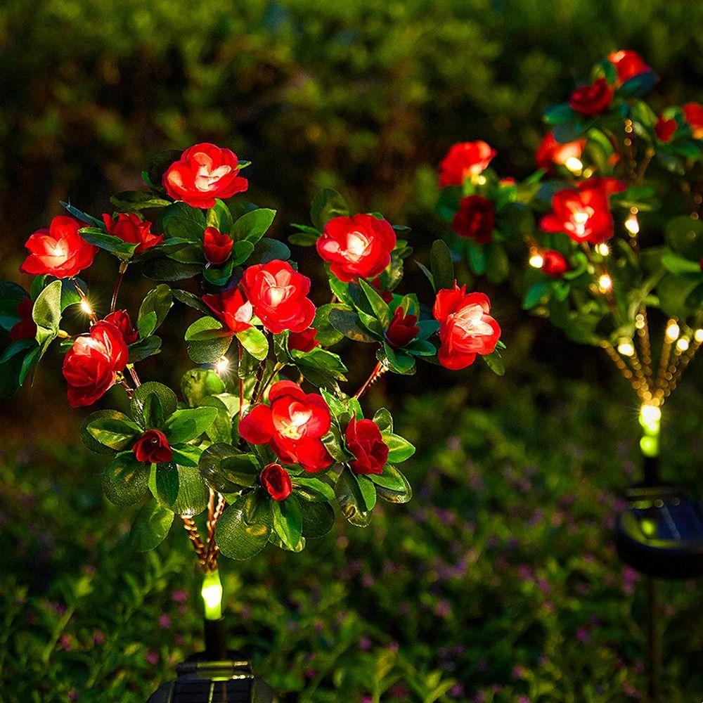 Energy Saving Outdoor Garden Lights Solar Powered Flowers Lawn Lamp  Balcony Villa Landscape