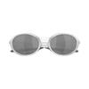 Oakley Eyejacket Redux Ii Irregular Temples Metallic Nylon Oval Sunglasses Men's Silver
