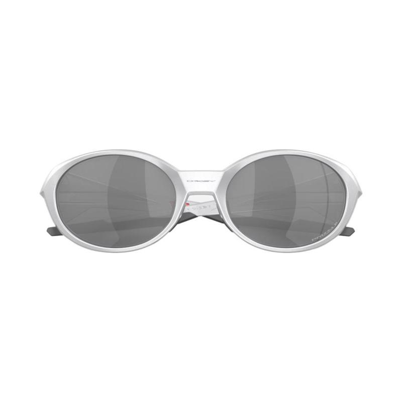 Oakley Eyejacket Redux Ii Irregular Temples Metallic Nylon Oval Sunglasses Men's Silver