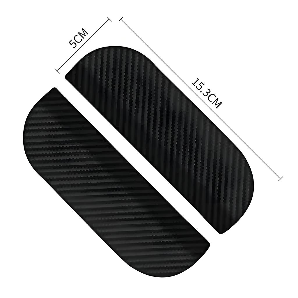A Pair Car Rearview Mirror Rain Eyebrow Carbon Fiber Pattern Rain Shield Sun Shade Vision Protector for Auto Mirror Accessories