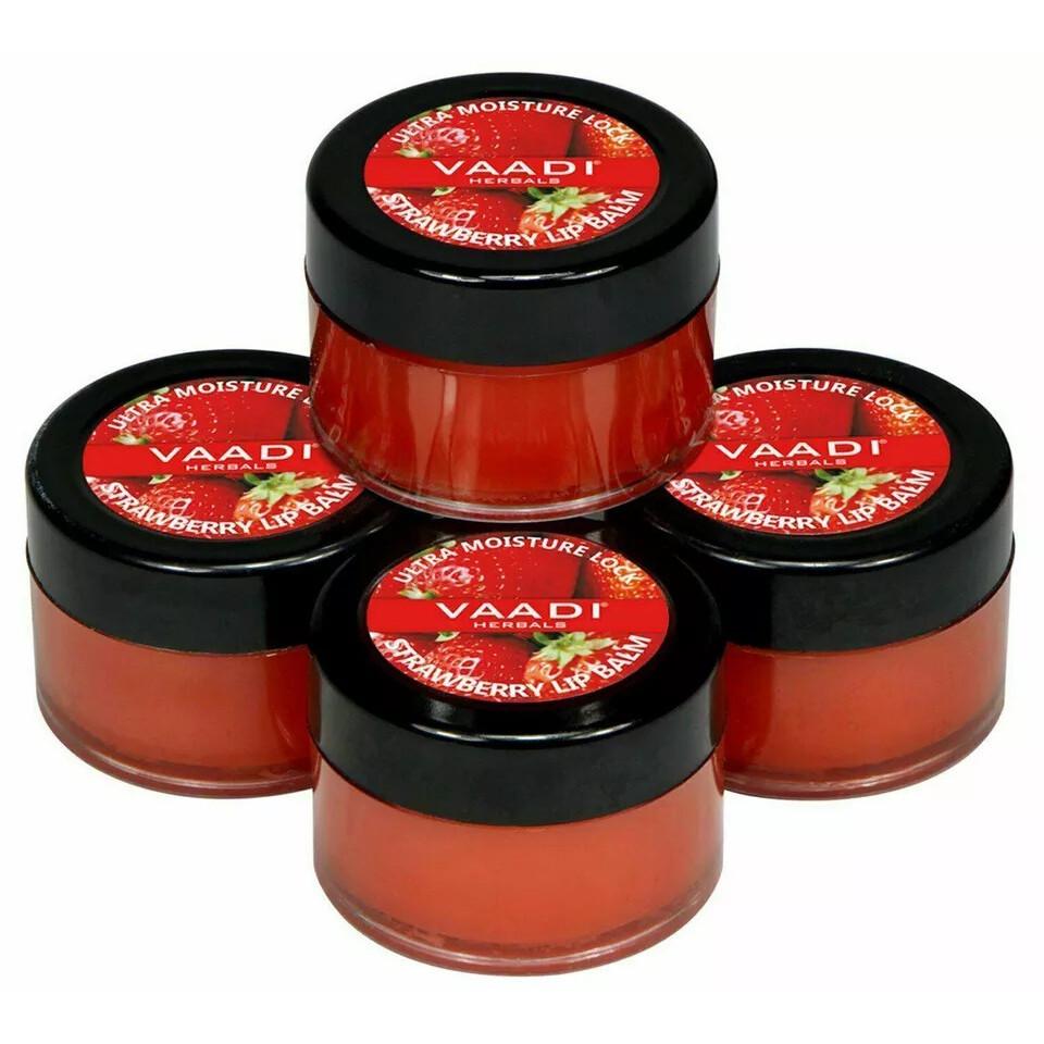 

Vaadi Herbals Lip Balm, Strawberry and Honey, 10gms x 4 3B01B43ICG0