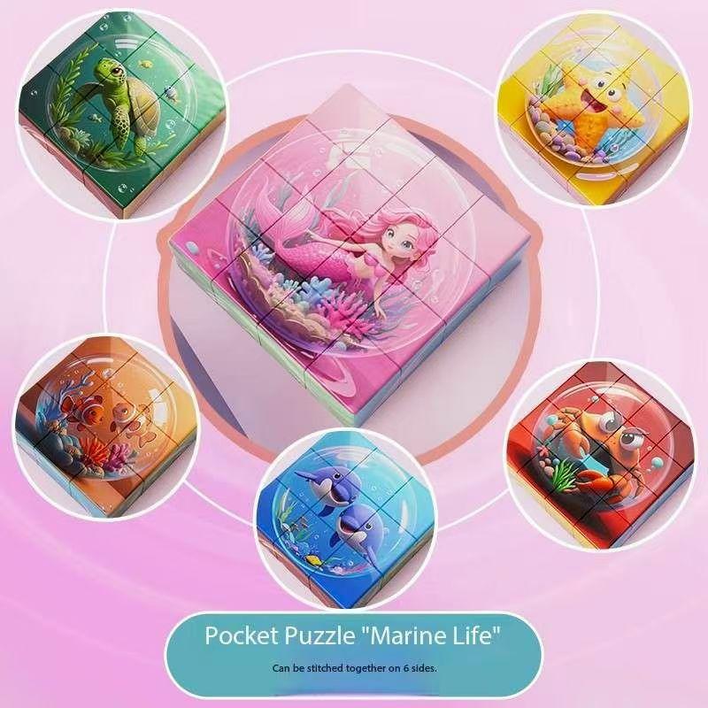 Non-Toxic 3D Magnetic Puzzle Blocks For Kids - Cartoon Dinosaurs Cars Animals Diy Magnetic Building Blocks Toys For Children Adult Toy