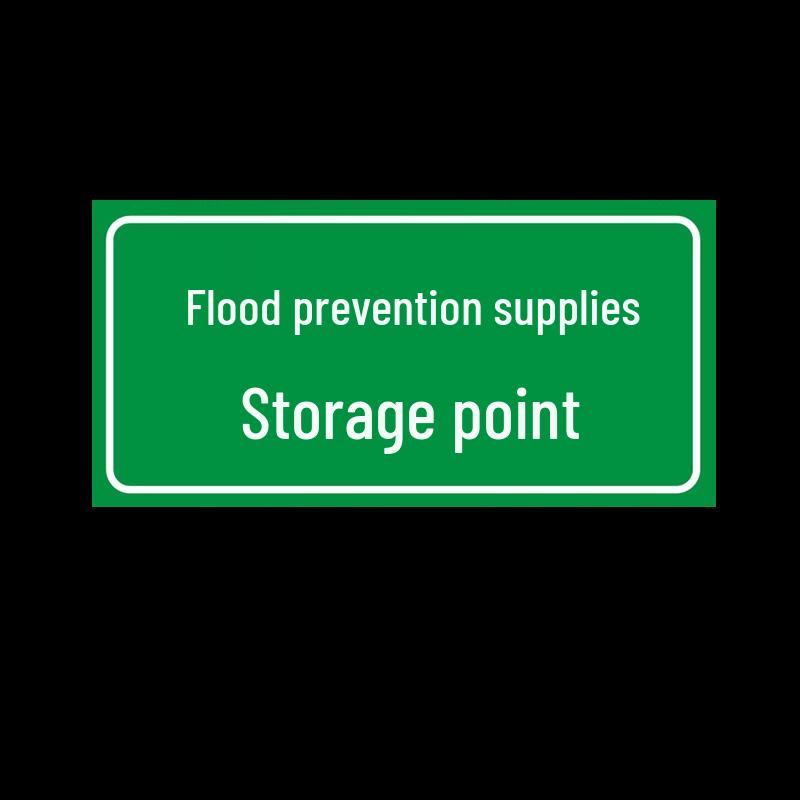 Flood Control Material Storage Anti-Misappropriation Sign