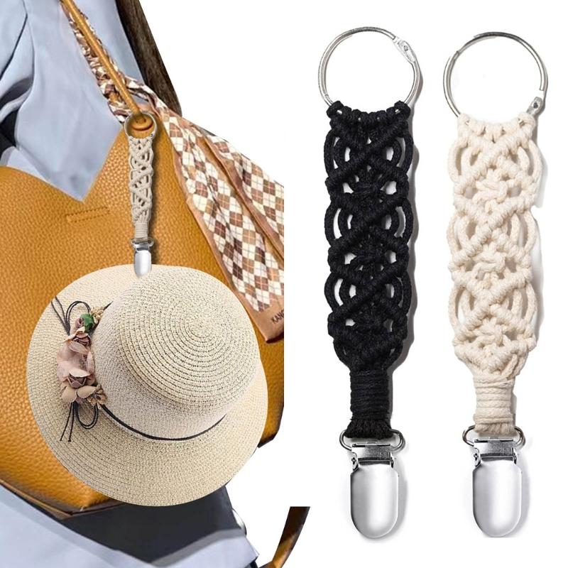 Handmade Travel Hat Clip Handmade Hat Clip Hat Keeper Clip Hat Storage Clip Cotton Material Hat Accessory for Travel