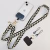Long Phone Lanyard with Pearl Pendant - Anti-Loss Strap Clip, 2 Small Ropes, Multiple Colors Available
