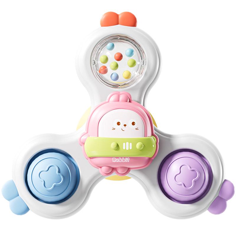 Baby Spinning Teether Toy with Suction Cup for 6-12 Month Infants