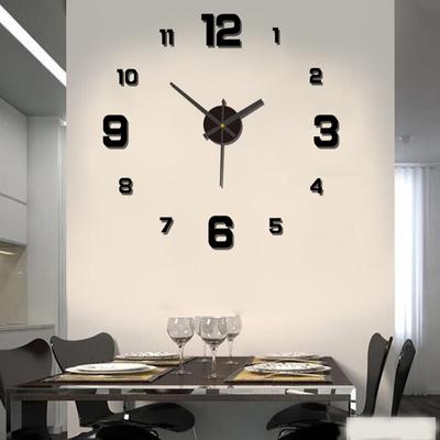 New 3D Acrylic Mirror Wall Clock Sticker for 40CM Fashion DIY Quartz Clocks Watch Home Decoration Living Room Stickers