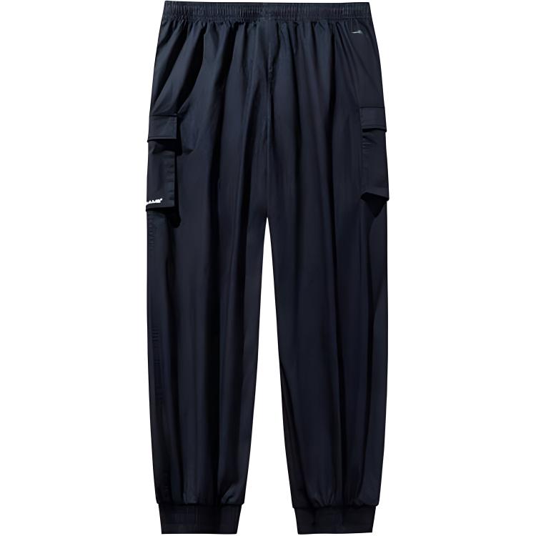 Anta Basketball Series Loose Mid Waist Comfortable Durable Casual Pants Men bottoms Black 152431502-2