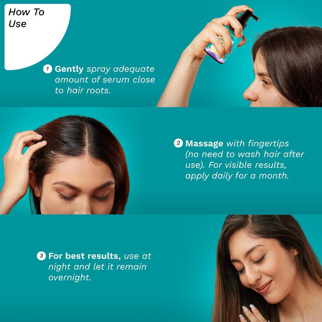 Pilgrim RootActive Anti-Hairfall Serum 30ml Pack Strengthens Hair Roots Reduces Hair Loss Boosts Density