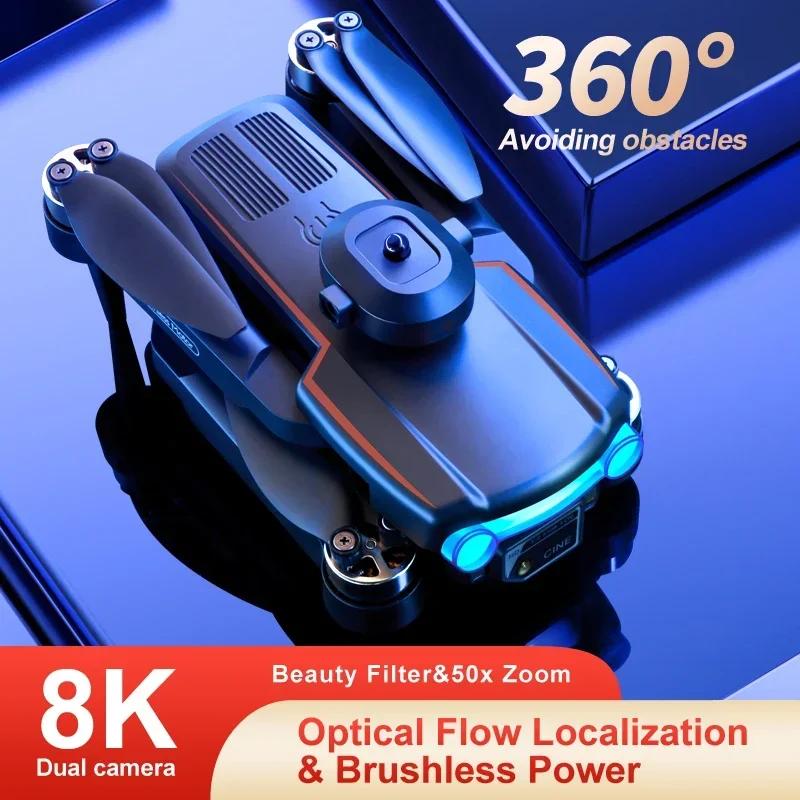 New K102 Max Mini Drone 8K HD Camera Optical Flow Drones Aerial Photography Quadcopter 360° Intelligent Obstacle Avoidance 5G WIFI FPV Dron RC Toy UAV