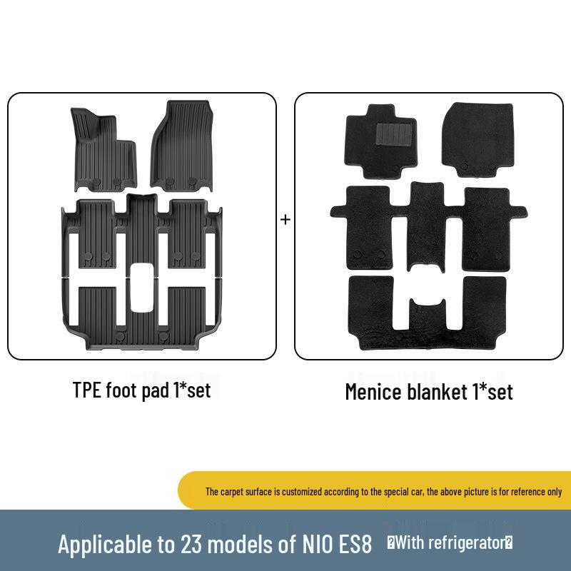 Nio ES8 (2023-2026) TPE Mats: Floor, Trunk Liner, & Seat Back Protector