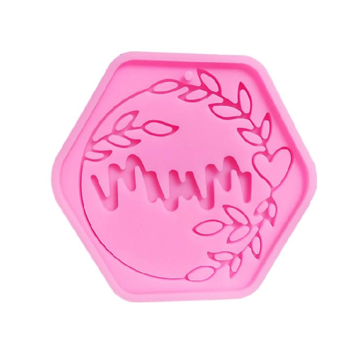 Mother s Day Pendant Silicone Mold Letter Keychain Epoxy Resin Molds Coaster Molds 1