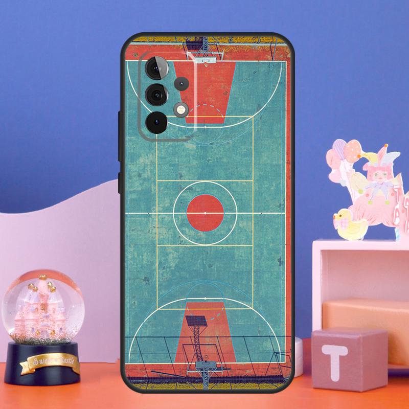 Basketball Court Case For Samsung Galaxy A17 A06 A16 A26 A36 A56 A55 A35 A15 A32 A52 A13 A33 A53 A14 A34 A54