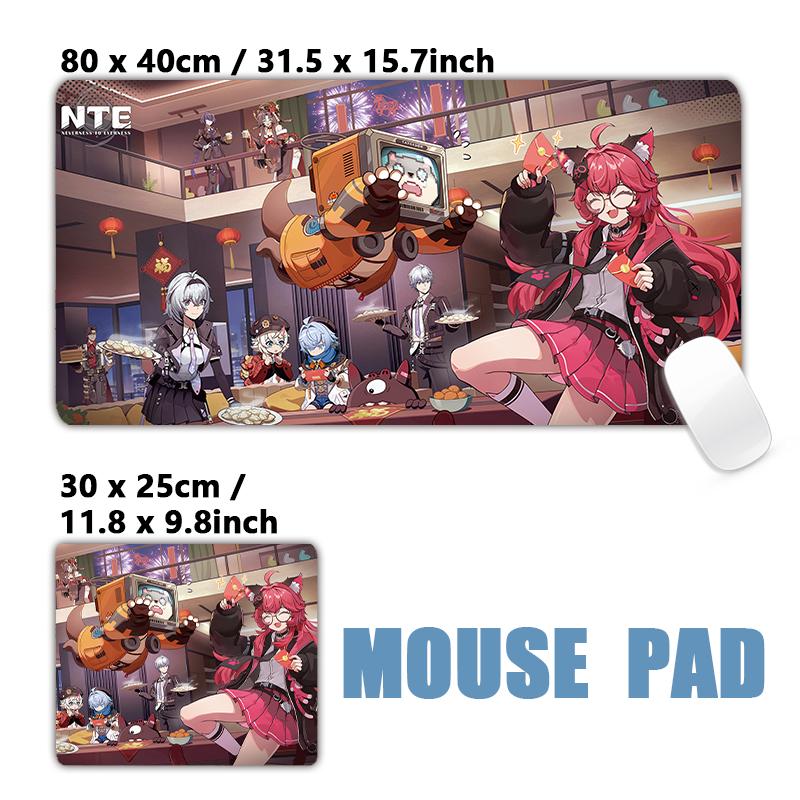Anime Video Games NTE Neverness to Everness XXL Large Mouse Pad Computer Laptop Non-slip Keyboard Desk Mat Mousepad