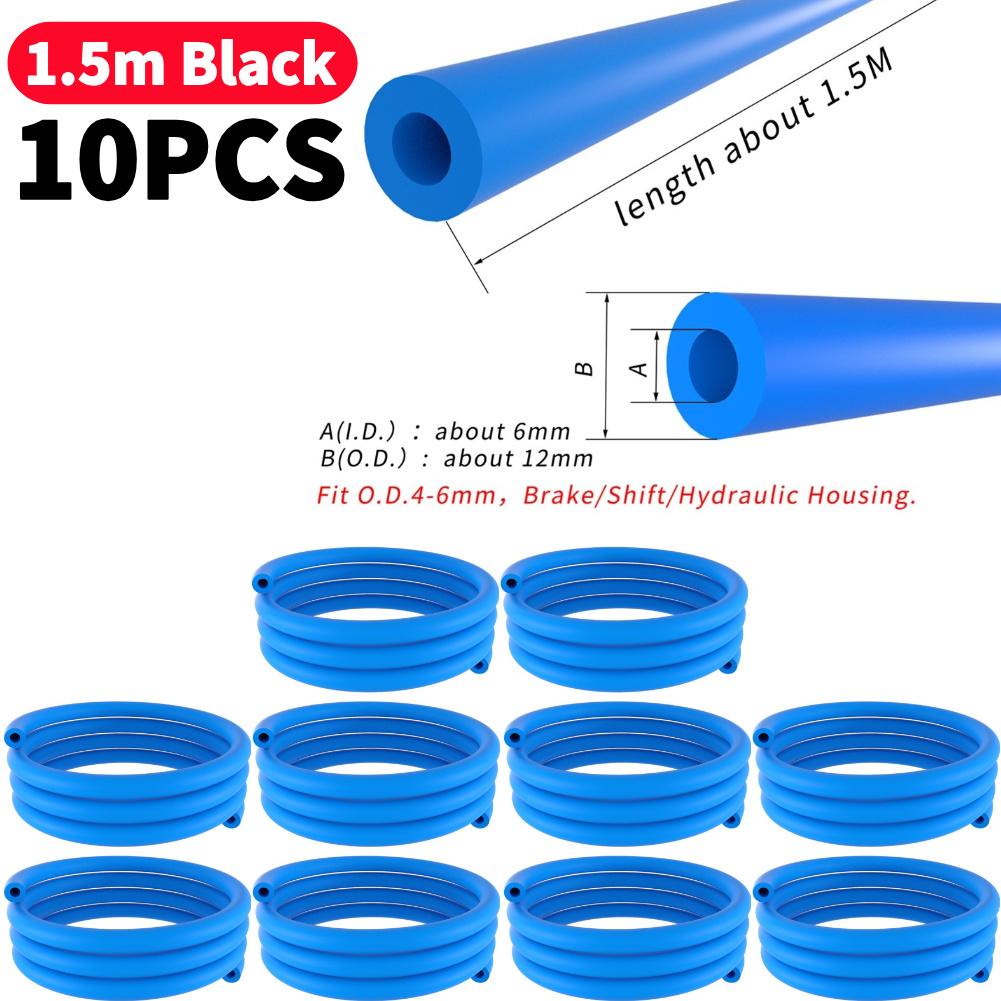 1-10Pcs 1.5/1.6M Bike Frame Internal Housing Damper 6mm Foam Sleeve Bicycle Cable Dampener For MTB Road Bicycle Shifting Cable
