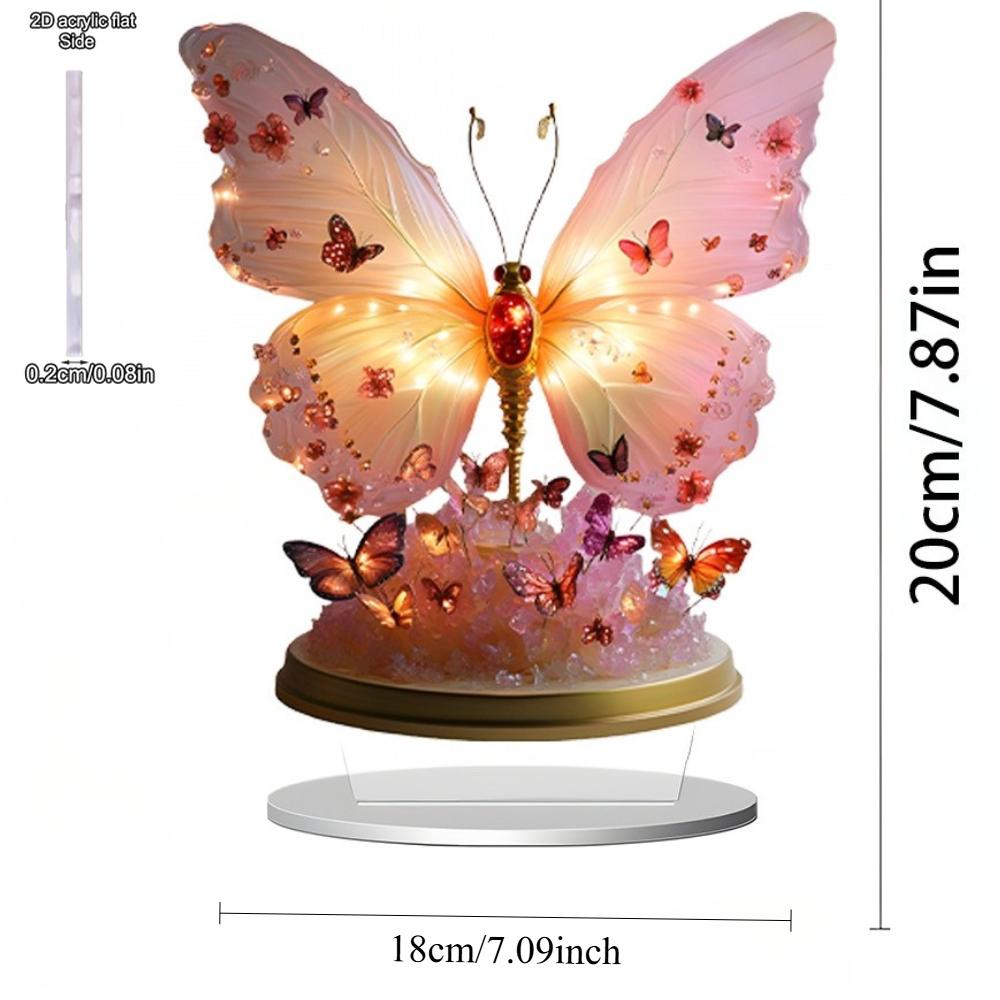 

2D Flat Acrylic Peacock and Gold Tree Decoration, Indoor and Outdoor Decoration - No Battery/electricity Required, Free Day Decoratio J